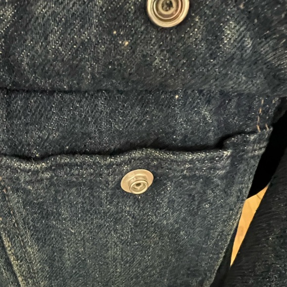 1980s Unique Ladies Denim Jacket with appliqués & metal stars - Picture 13 of 16